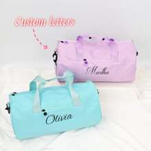 1pc Customized Cute Candy Color Dance Bag, Customized Sports Bag, Luggage Bag With Custom Name, Customized Ladies Shoulder Bag Bags For Ladies,Portable,Multifunction,Versatile,Large Capacity,Lightweight,Functional,Practical,All-Purpose,Colorful,Cute,Adorable,Kawaii,Y2K,Vacay Vibes/Vacation,Leisure,Commuting,Business Casual,Custom,Personalized,Unique,Customized,Travel Bag,Toiletry Bag,Girlfriend,Boyfriend,Family,Friends,For Outdoors/Outings/Travel/Hiking/Stadium/Sports/Climbing,For Business/Commute/Work/Office