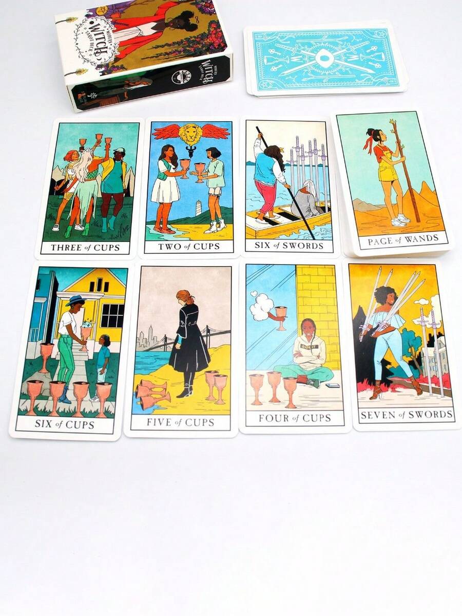 1pc Modern Witch Game Tarot, Party Tabletop Board Game, Adult Party