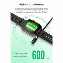 Reloj inteligente ROLLS TIMI para hombres y mujeres con pantalla grande HD de 1.96 pulgadas, conexión Bluetooth para llamadas y música, batería de 600mAh, chip de conteo de pasos preciso, múltiples modos deportivos, función de grabación, monitoreo de salud y sueño, resistente, compatible con Android e iOS, como regalo. - multicolor - Ver 5