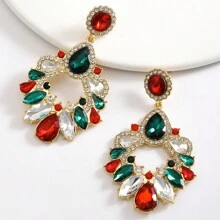 1 Paar modische und wunderschöne Weihnachts-Diamant-Ohrringe, geeignet für Mädchen zum Tragen während Festen, 1 Paar handgefertigte Karnevals-Reisperlen-Ohrringe, Masken-Ohrringe, Hummer-Ohrringe, Stiefel-Ohrringe, Karneval, sehr geeignet zum Tragen während des Karnevals, um Sie hübscher und auffallender zu machen