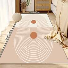 现代风格的地毯，柔软，防滑，可机洗，吸水，防污，家居装饰，非常适合客厅、卧室和门口装饰。 - 藕粉色 - 查看 13