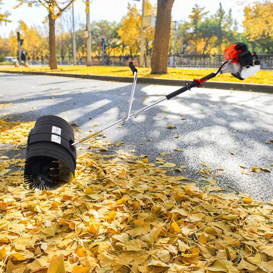 Outdoor Handheld Sweeper, Cleaning Driveway Turf Lawns Artificial Grass