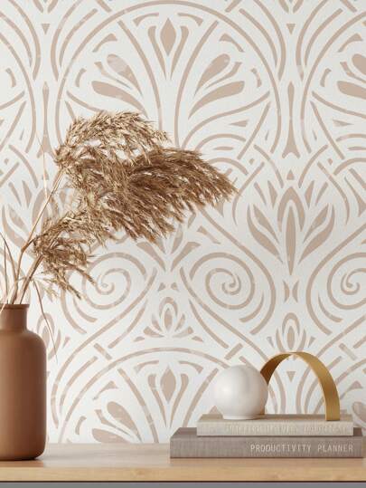 Removable Wallpaper, Sc inavian Minimalist Peel Stick Wand Paper, Bohemian Home Room 17.7 Inches 6.5/9.8 Feet *1pc
