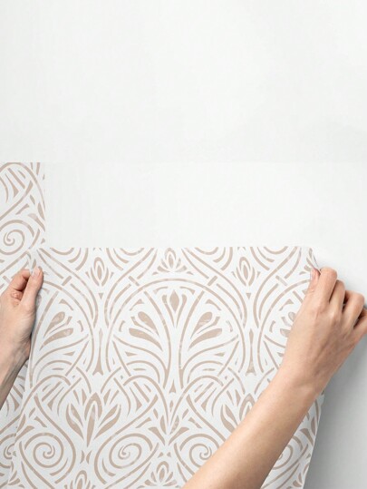 Removable Wallpaper, Sc inavian Minimalist Peel Stick Wand Paper, Bohemian Home Room 17.7 Inches 6.5/9.8 Feet *1pc view 9