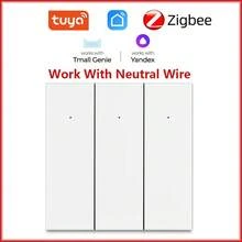 qaroota ZigBee 墙壁触摸智能灯开关 AC100-240V 需要中性线 Smart Life/Tuya 1/2/3 组 ZigBee 网关兼容 Alexa - 彩色 - 查看 14