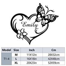 1 件 DIY 个性化定制名字蝴蝶墙贴、定制名字卡通汽车贴花 PVC 墙贴、墙艺术墙纸、客厅卧室墙贴、防水墙纸、自粘式、墙贴 PVC 墙艺术贴纸、现代时尚墙贴、墙贴家居装饰配件、派对礼物、结婚礼物 - 黑色 - 查看 20