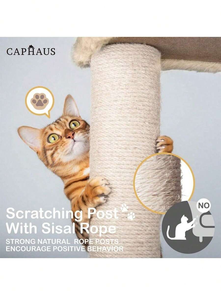 Cat Tower For Indoor Cats, Modern Cute 37Inch Small Cat Tree With