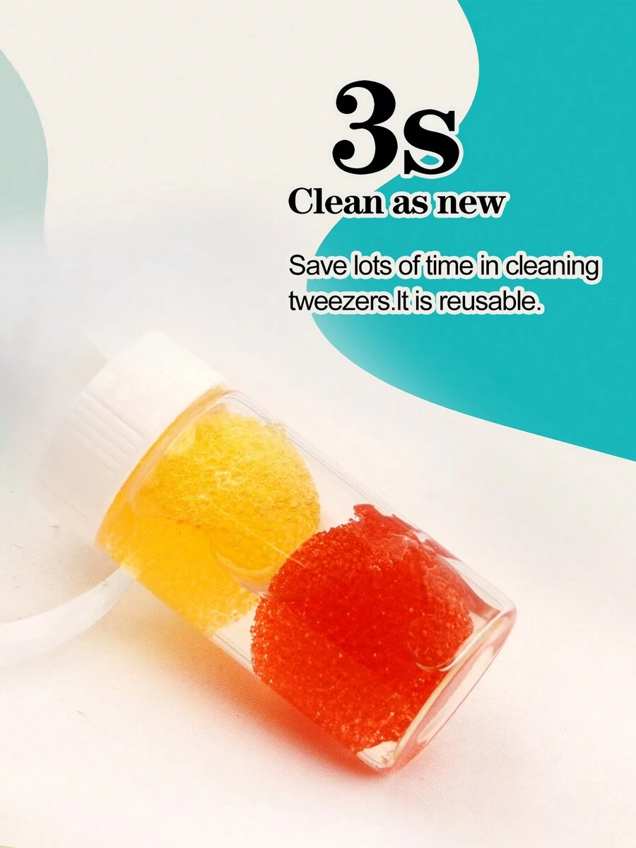 5 Chai Nhíp Làm Sạch Lông Mi Nối Mi 30ml Nhíp Làm Sạch Bọt Biển Không Có Cặn Tăng Ma Sát Chất Lỏng Tẩy Keo Làm Sạch Công Cụ - Màu vàng - Xem 1