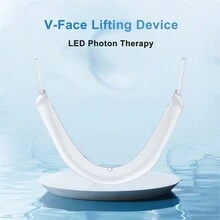 Electric EMS Face Lifting Machine Microcurrent 12 Gears Facial Massager Vibration Slimming Firming V-Face Lift Device 650mAh - White - View 9