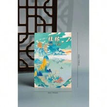 MEOWAL 陶瓷材质中国地标文化杯垫及摆件，直径10.8厘米，重200克 - 桂林山水 - 查看 2