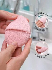 1/3 Stücke Gesichtsreinigungsschwämme für tägliches Peeling, Gesichtsreinigungsschwämme zum Händewaschen in Fingerhandschuh-Stil, entfernen und tiefe Reinigung Peelinghandschuh für Make-up Entfernung & tägliche Hautpflege Gesichtspflege Make-up Pinselreiniger