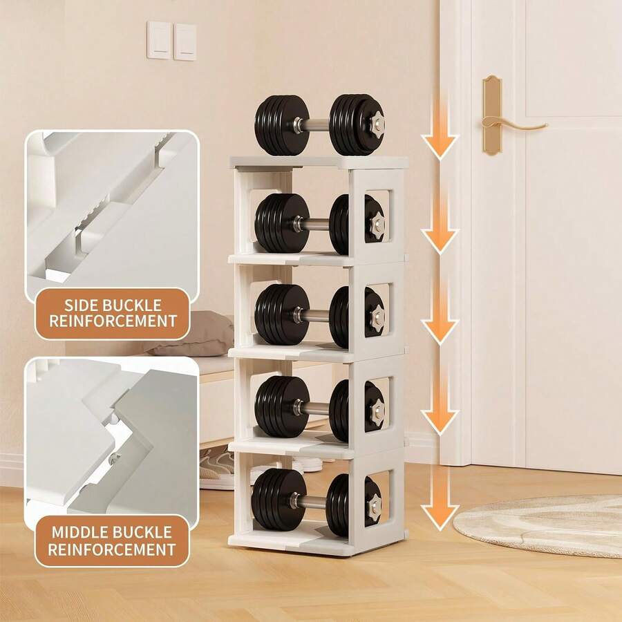 Narrow Shoe Rack 5 Tier Foldable Shoe Storage And Organisation For