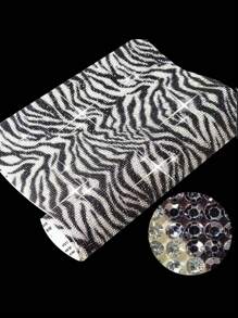 12000pcs Leopard Pattern Crystal Rhinestone Diamond Sparkly Self-Adhesive Crystal 2mm DIY Christmas Decorative Sticker Craft (Animal Pattern)