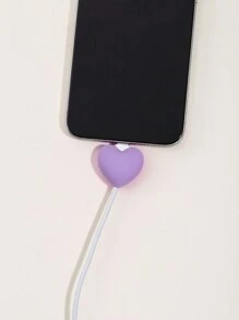 Heart-Shaped Protective Case For Data Cable, Compatible With Apple 20W Fast Charging Cable - Multicolor - View 7
