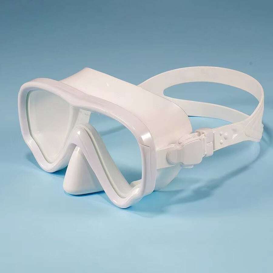 Mască de scufundări pentru adulți, mască dintr-o singură piesă din sticlă securizată, anti-aburire impermeabilă pentru sporturi în aer liber, sporturi nautice, înot, articole esențiale pentru plajă, accesorii pentru plajă, plutitor pentru piscină