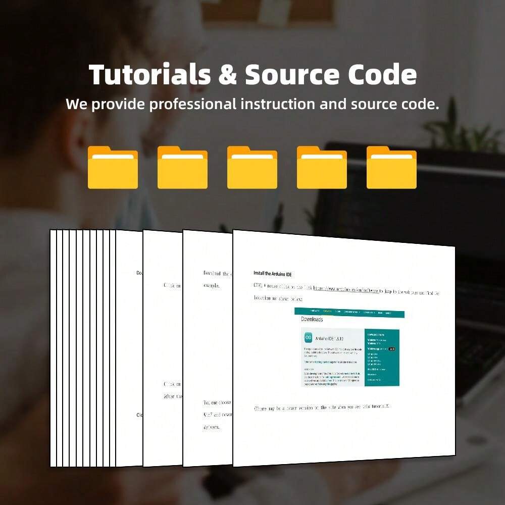 TSCINBUNY Kit de coche robótico inteligente para proyectos de