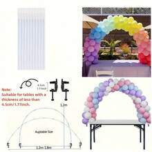 Kit de Arco de Balões com Suporte de Mesa Ajustável de 120cm a 180cm para Decorações de Festa, Casamento, Aniversário, Formatura, Ação de Graças, Natal