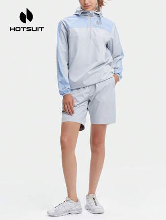 HOTSUIT 女士桑拿服,桑拿運動,健身房,健身防水帶帽減重緊身運動服套裝