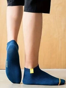 5 đôi tất thể thao cổ ngắn phong cách tối giản chữ Unisex - Nhiều màu - Xem 3
