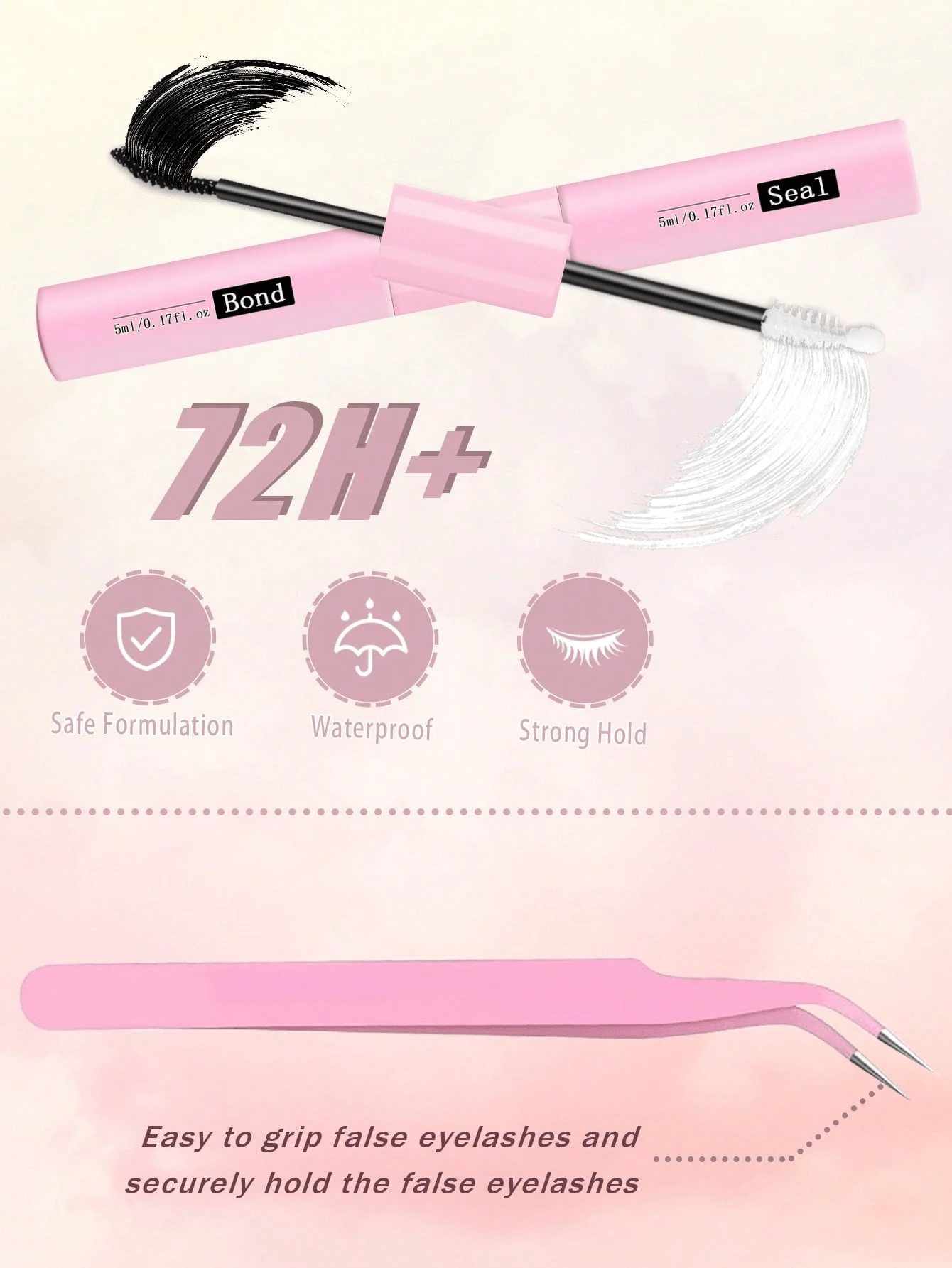 SANISHI 720pc D Curl Eyelash Extension Kit 60D+80D DIY Lash Extension