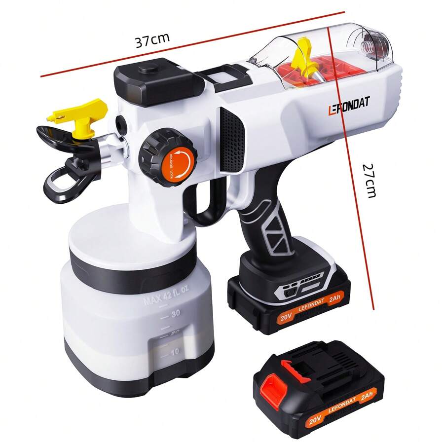 Airless Paint Sprayer, LeFondat Cordless Handheld Spray Paint Gun With