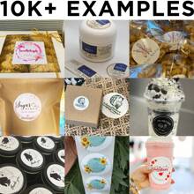 100Pcs Custom Stickers Personalized Business Labels Decals Customized Your Own Stickers With Any Design Logo Image Photo Text Name Address QR Code