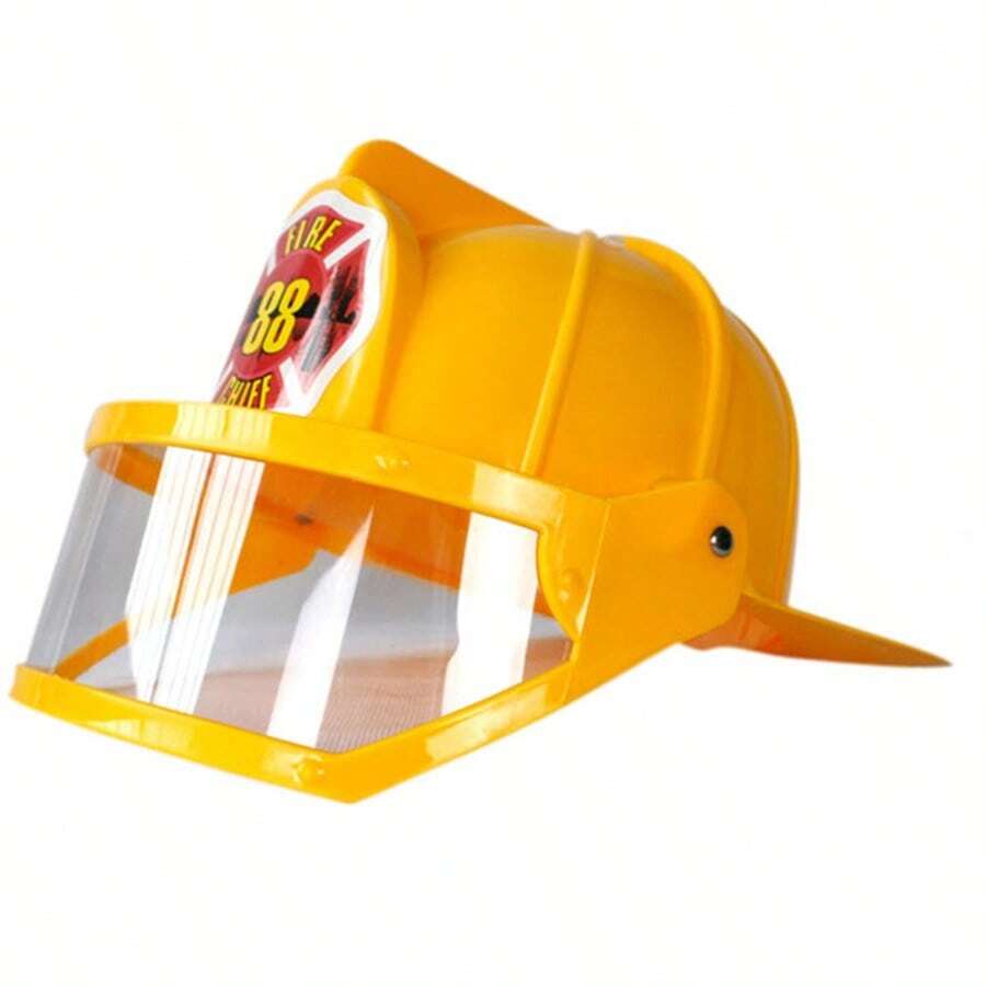 Christmas Decoration Realistic Plastic Firefighter Helmet, Party