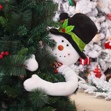 Đồ trang trí ôm cây thông Noel - Đồ trang trí treo bằng vải hình ông già Noel và người tuyết, thích hợp cho trang trí lễ Giáng sinh và năm mới - Giáng sinh - Xem 13