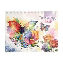 1 件螺旋素描绘图笔记本，4 种封面设计可供选择，有助于培养孩子的动手能力和学习能力，圣诞节、感恩节、新年礼物 - 彩色 - 查看 14