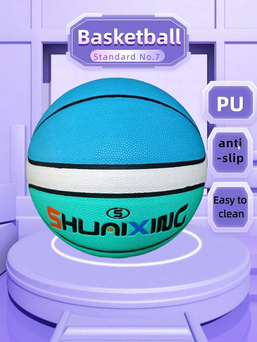 1 quả bóng rổ tiêu chuẩn cỡ 7, chất liệu PU nguyên hạt cao cấp, 12 lớp khâu tay chống trượt bền, độ kín khí cao, thích hợp cho người lớn, thanh thiếu niên và học sinh tập luyện, ngoài trời và trong nhà, mẫu mới