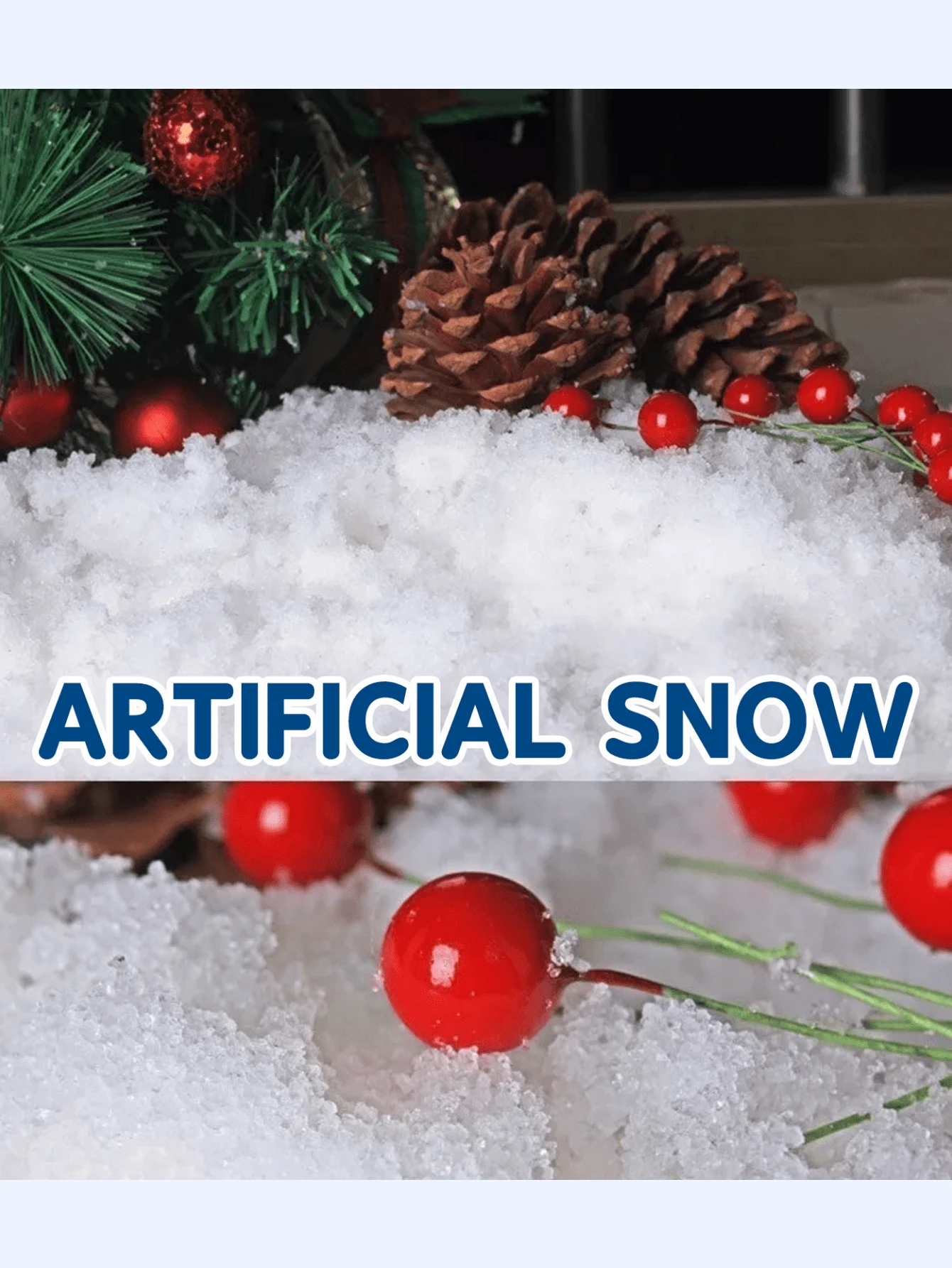 Artificial Snow Snow Winter Christmas Day Atmosphere Indoor Shooting