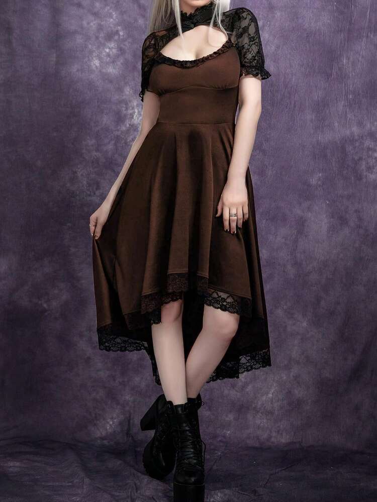 burgundy dress express Punk Rave Burgundy Velvet Goth Slip Dress
