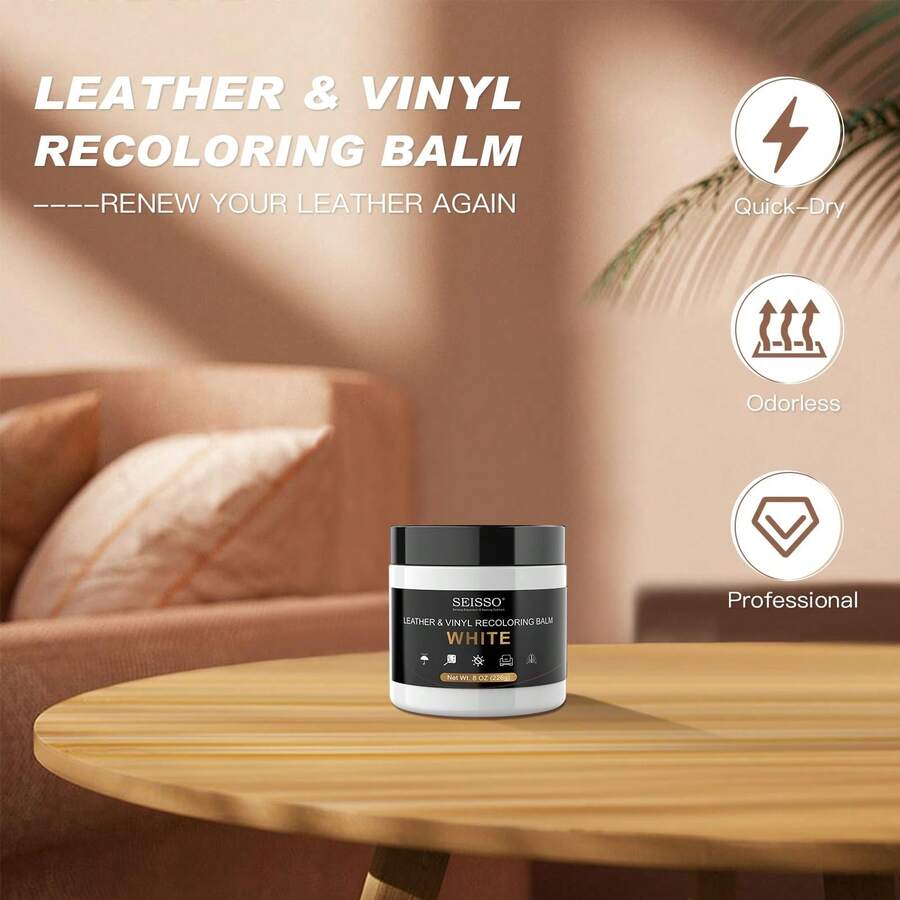 SEISSO Leather Repair Kit For Furniture, White Vinyl Repair Kit Leather