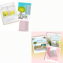 WUPARRSS 1 件新款简约窗饰创意手工 DIY 金属切割模具，优质碳钢压花切割模具纸板制作，适用于剪贴簿、相册相框、卡片、信封、请柬、蜡烛灯箱、压花纸、手工创意制作、生日庆祝等节日礼物爱情友情祝福装饰优秀创意设计切割模具 - 銀色 - 查看 10