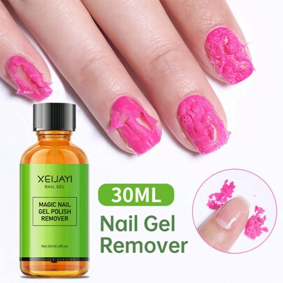 XEIJAYI XEIJAYI 1pc 30ml Magic Fast Remover Gel Nail Polish Clean UV Soak Off Degreasr For Manicure Layer Nail Art Removal Semi-Permanet