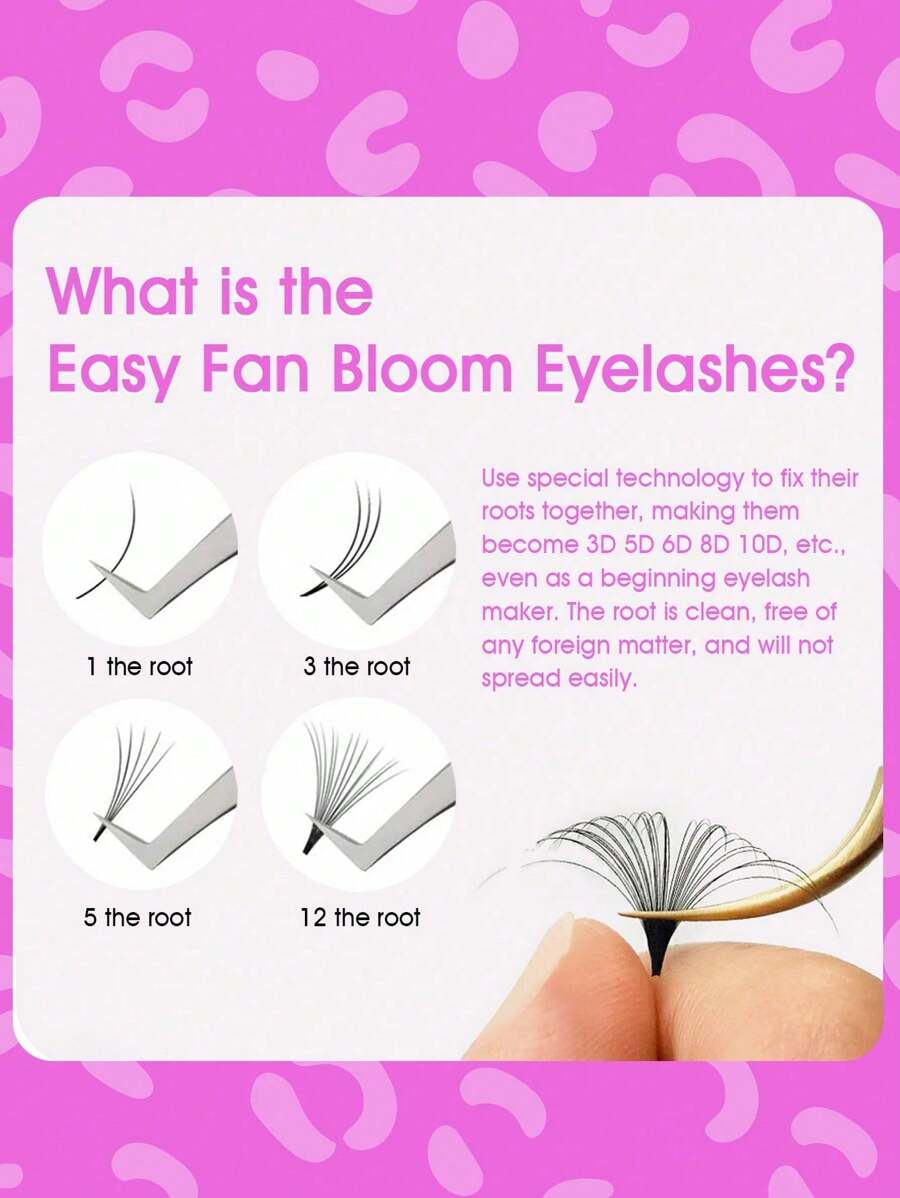 12 Lines MASSCAKU Camellia Blooming Eyelashes Wholesale 0.07mm