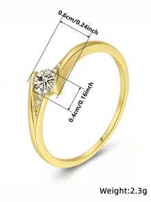1 ST Elegante 925 Sterling Zilveren Cubic Zirconia Ringen Bruiloft Sieraden Voor Vrouwen Fijne Sieraden
