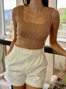 CROPPED WAVES SUMMER KNITTED MODAL NEW COLLECTION