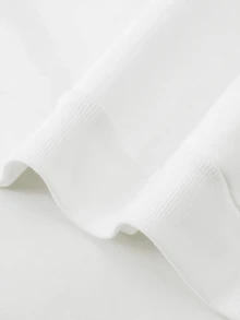 DIFFLAND 男士休闲舒适运动套装，两件套，纯色连帽衫套装，白色长袖连帽衫和运动裤套装，春季 - 黑與白 - 查看 8