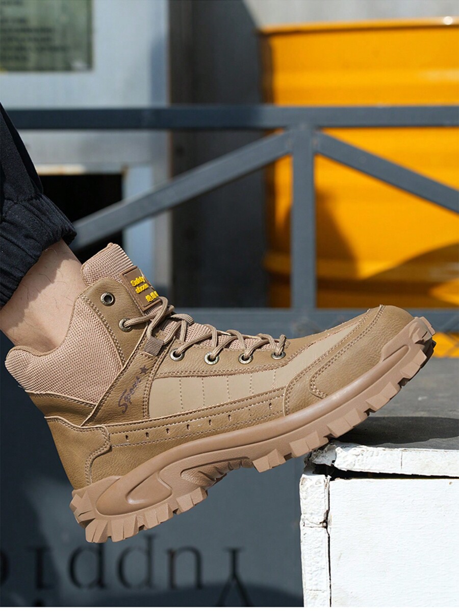 New Unisex Safety Shoes Boots Hiking Shoes High Top Work Boots Steel