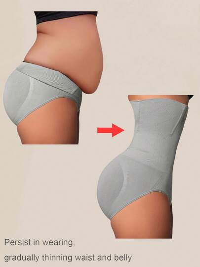 1 Pc Seamless High Waist Shaping Panties Slimming Tummy Control Waist Trainer Body Shaper Shapewear For Women Underwear Women's Underwear Sheath Flat Belly Woman Lingerie Briefs Butt Lifter