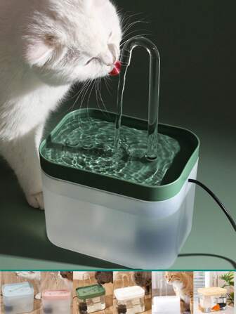 1 pieza Fuente de agua eléctrico de mascota