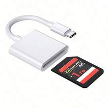 Đầu đọc thẻ nhớ SD tương thích với iPhone/iPad, Trình xem camera theo dõi, Bộ chuyển đổi thẻ nhớ SD tương thích với iPhone 15/14/13/12/11/XS/XR/X/8/7/iPad/Series, Cắm và chạy - trắng - Xem 13