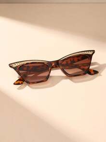 1 Cặp Kính Thời Trang Nữ, Gọng Mắt Mèo Thiết Kế Mới Với Tính Thẩm Mỹ Cao Cấp, Kết Hợp Hoàn Hảo Giữa Thời Trang & Nghệ Thuật - Nhiều màu - Xem 2