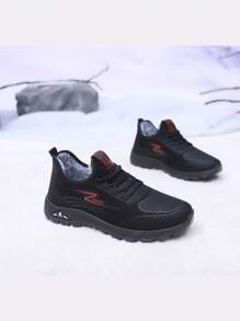 2024 New Arrival Thermal Lined Anti-Slip Sports Shoes, Warm Wool Interior Winter Outdoor Footwear