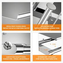 Toilet Creative Toilet Paper Holder Bright Color Non-Perforated Roll Paper Holder Bathroom Stainless Steel Mobile Phone Paper Towel Holder Bathroom Decor Fall Decor