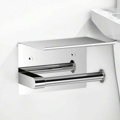 حامل ورق التواليت الإبداعي ذو الألوان الزاهية، حامل ورق غير مثقوب، حامل ورق المناشف والهاتف المحمول من الفولاذ المقاوم للصدأ، ديكور حمام مناسب لموسم الخريف