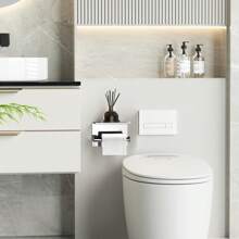 Toilet Creative Toilet Paper Holder Bright Color Non-Perforated Roll Paper Holder Bathroom Stainless Steel Mobile Phone Paper Towel Holder Bathroom Decor Fall Decor