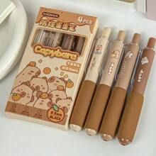 套装1盒]防摔耐用蛋形笔可爱风高St外观横头毛笔中性笔按动熊猫 - 套裝 - 查看 5