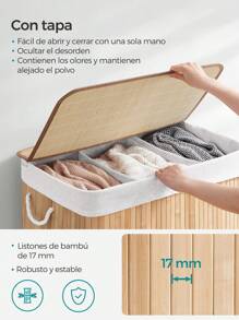 SONGMICS Laundry Baskets - Camel - View 2